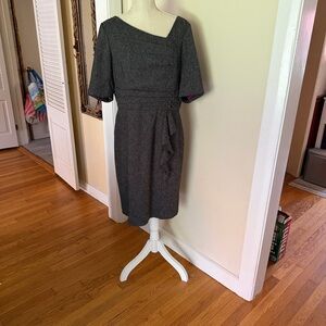 White House Black Market Charcoal heathered dress